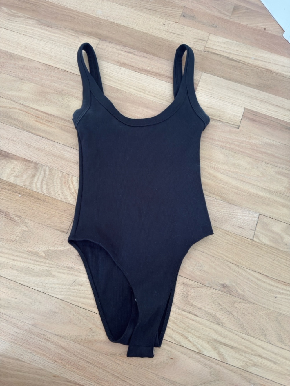 Zara black & white ribbed bodysuit